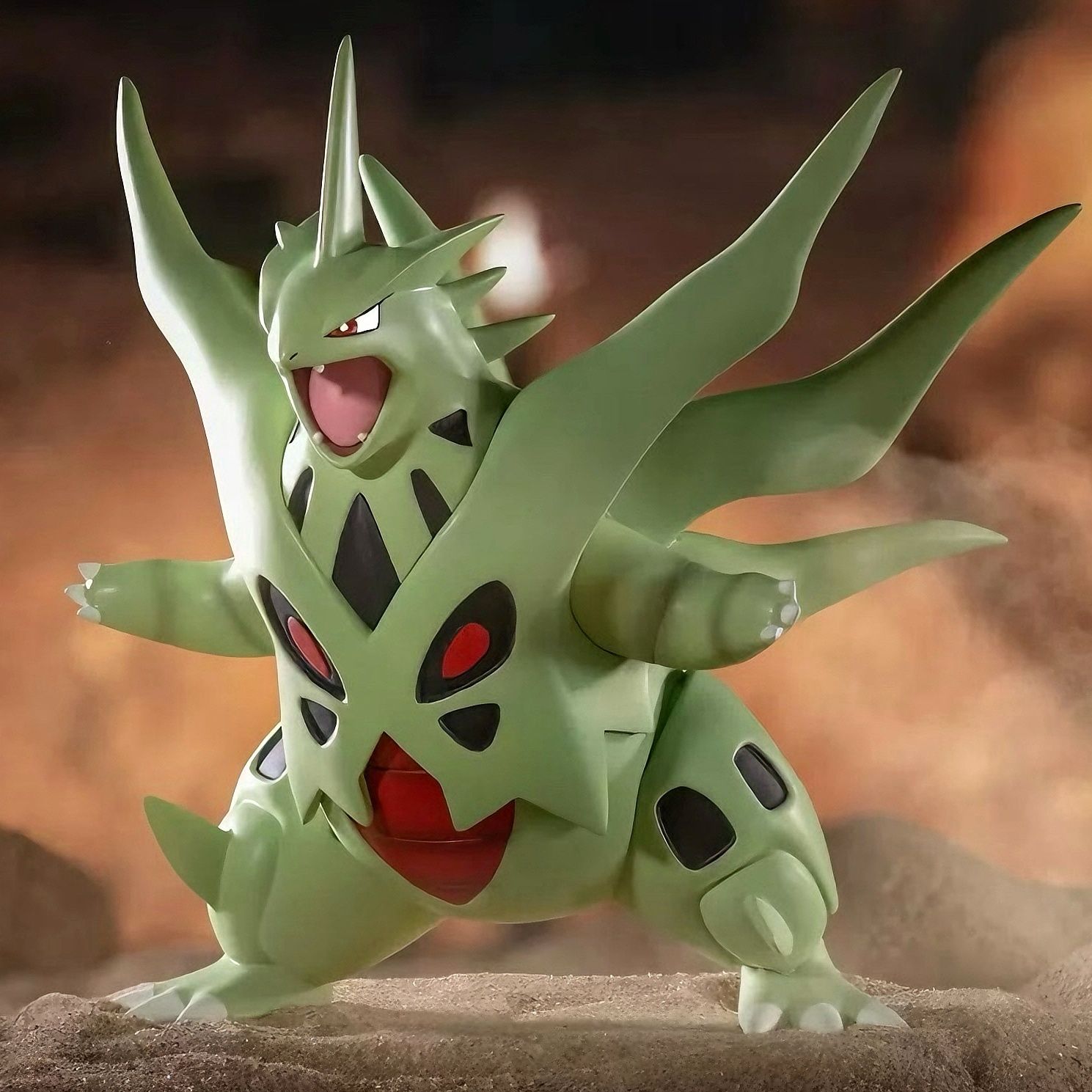 Model Kit Rayquaza - 14 centimetri Pokemon Tyranitar Anime Figura
