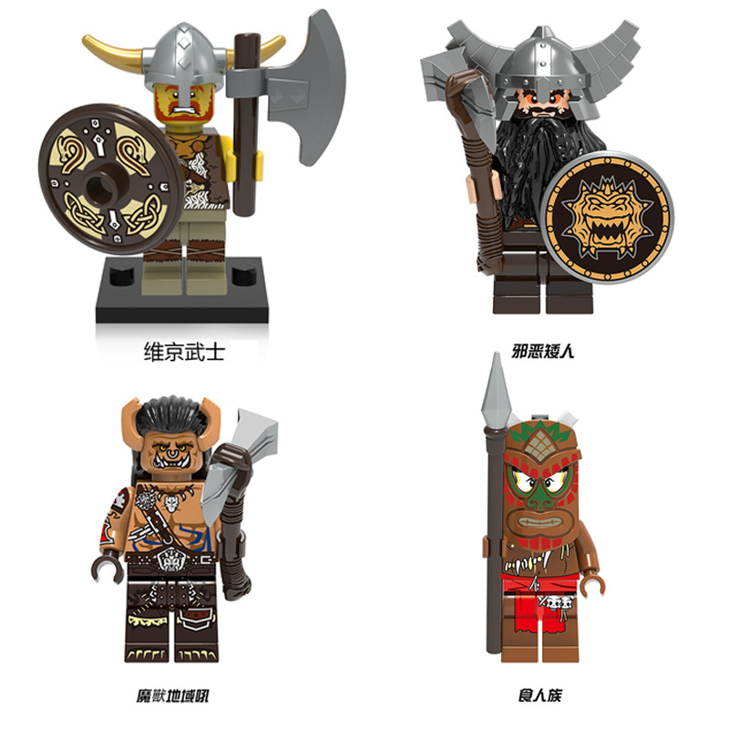 Model Kit Knight - MOC Castello Medievale Serie Cavalieri Blocchi
