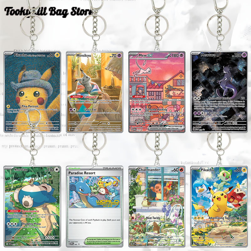 Model Kit Plastic - Portachiavi in Acrilico PTCG Mimikyu, Carte