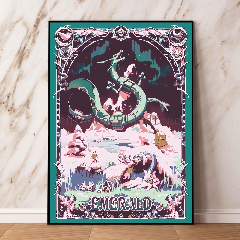 Pokemon Retro Cartoon Poster F - Model Kit Rayquaza recensione e prezzo