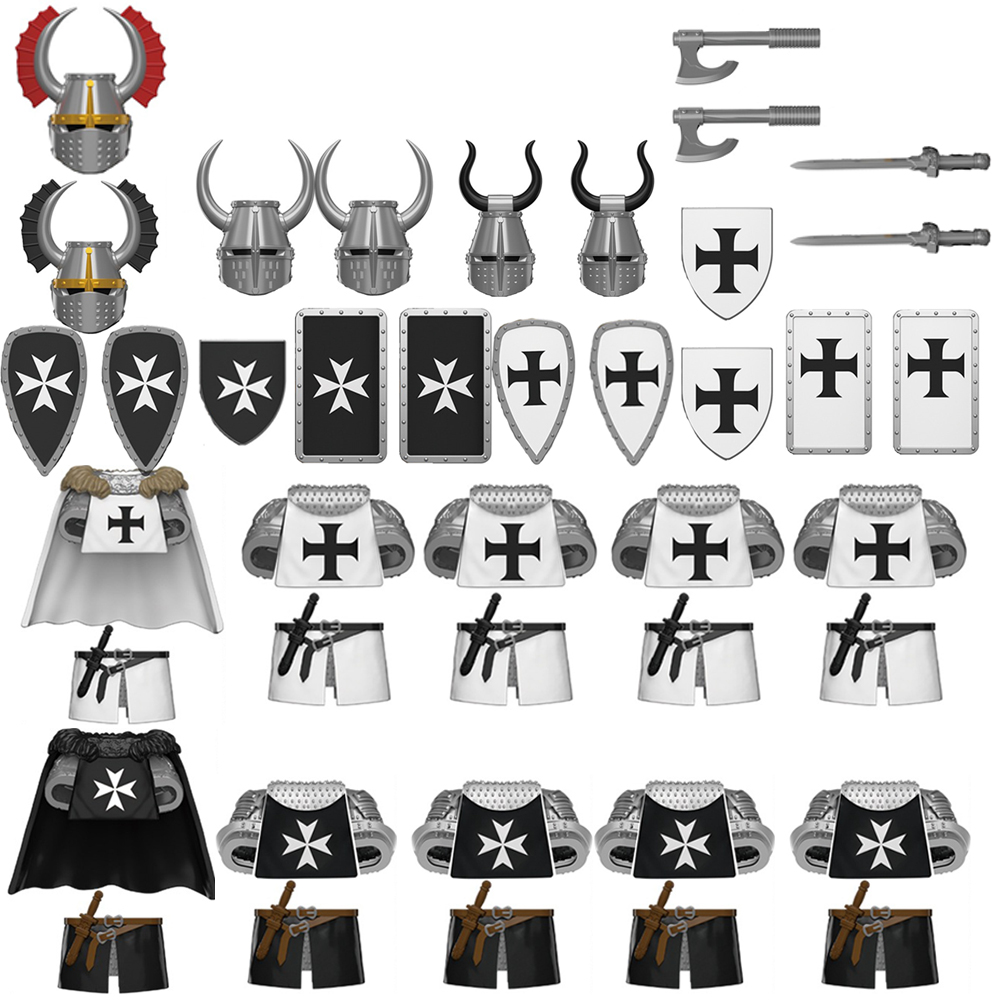 MOC Medievale Militare Cavalie - Model Kit Knight recensione e prezzo
