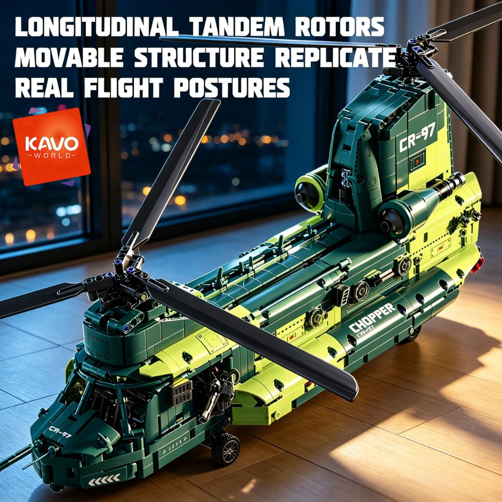KAVOWORLD 1826 pezzi Elicotter - Model Kit In Era recensione e prezzo