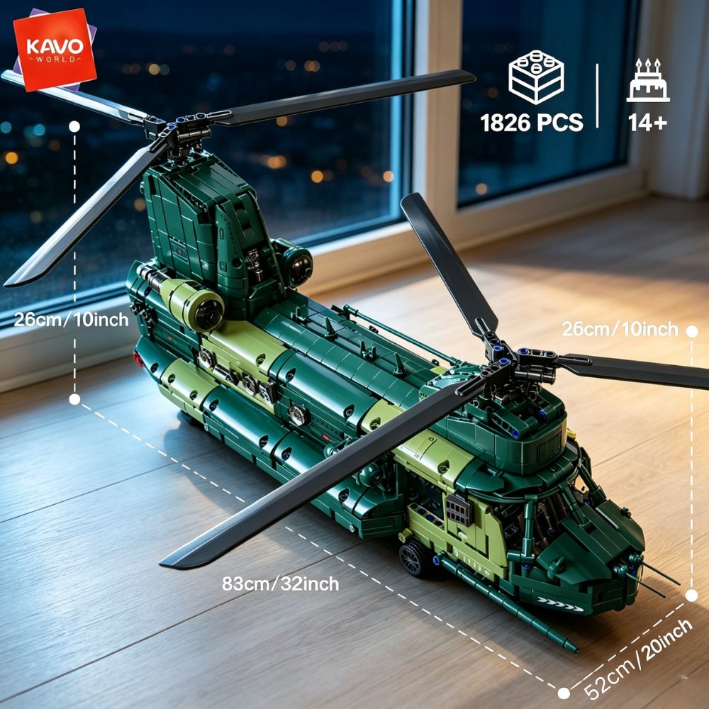 KAVOWORLD 1826 pezzi Elicotter - Model Kit In Era recensione e prezzo