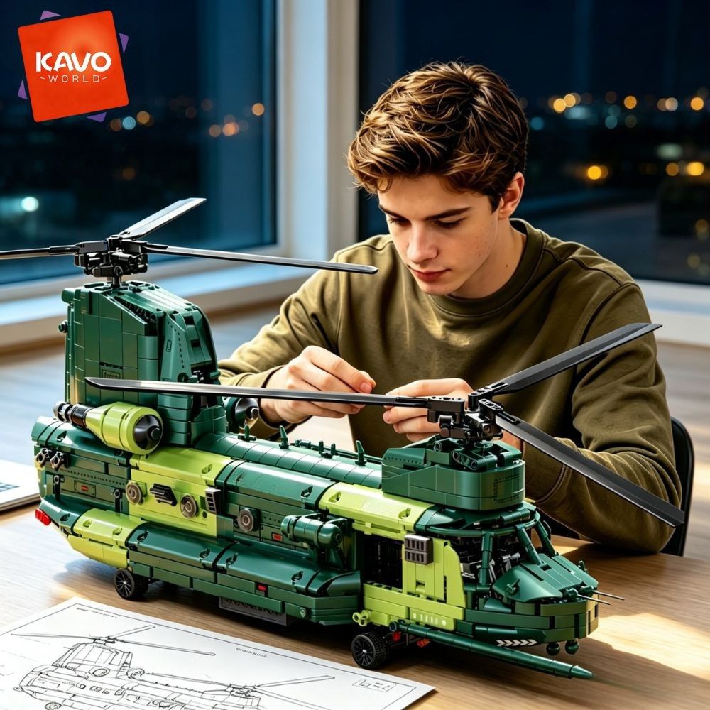 KAVOWORLD 1826 pezzi Elicotter - Model Kit In Era recensione e prezzo